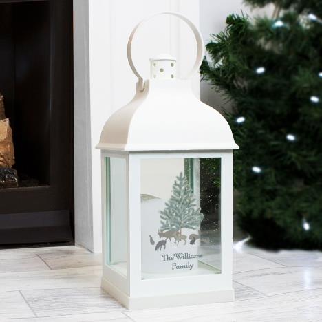 Personalised A Winter's Night White Lantern Extra Image 1 Preview